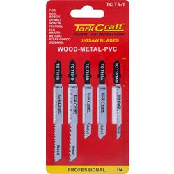 T-shank Jigsaw Blades 5 Piece Assorted